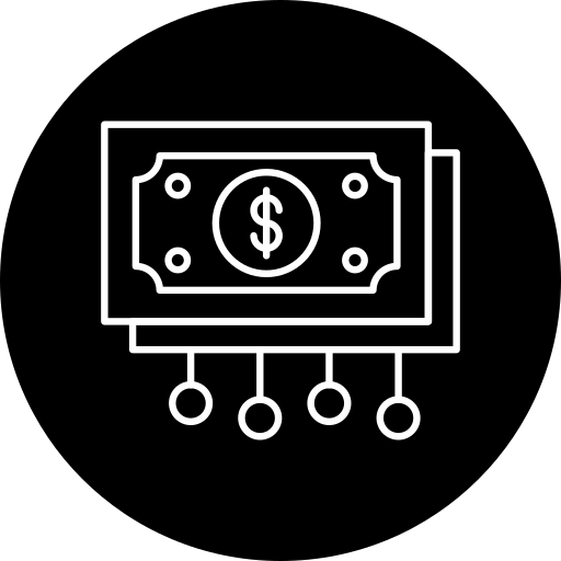przepływ pieniędzy Generic black fill ikona