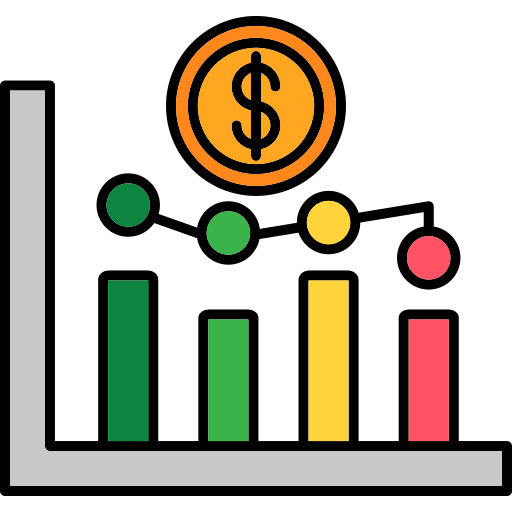mercato azionario Generic color lineal-color icona