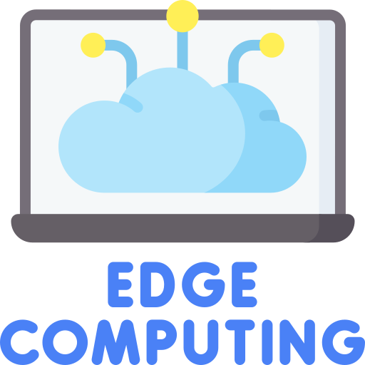 edge computing Special Flat icona