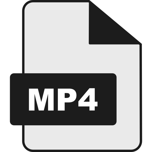 file mp4 Generic color lineal-color icona