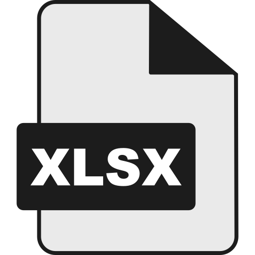 xlsx Generic color lineal-color icon