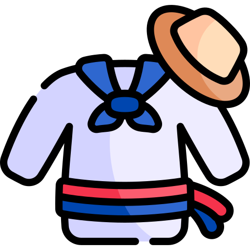 kleren Kawaii Lineal color icoon