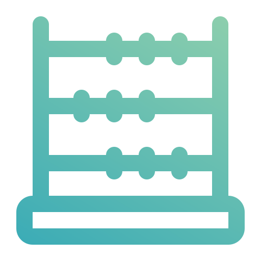 Abacus Generic gradient outline icon