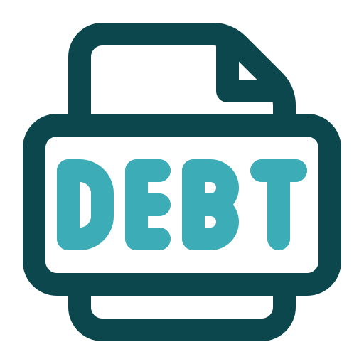 Debt Generic color outline icon