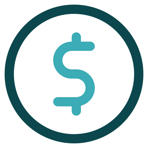 dólar Generic color outline icono