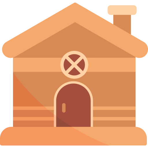 Gingerbread house Generic color fill icon