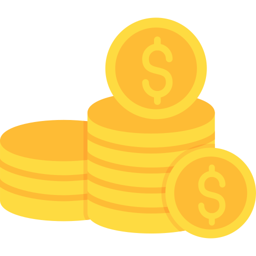 Coins Generic color fill icon