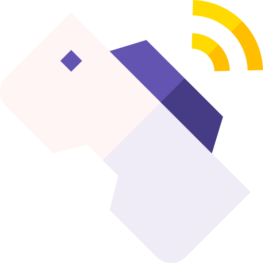 inalámbrico Basic Straight Flat icono