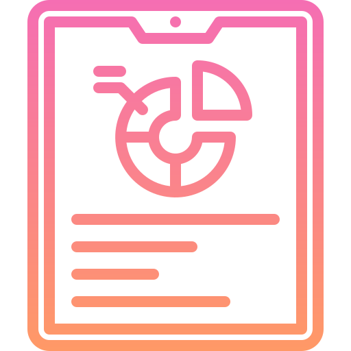 tablet Generic gradient outline ikona