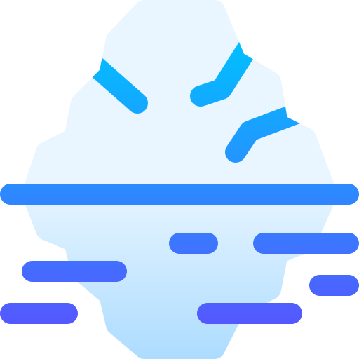氷山 Basic Gradient Gradient icon