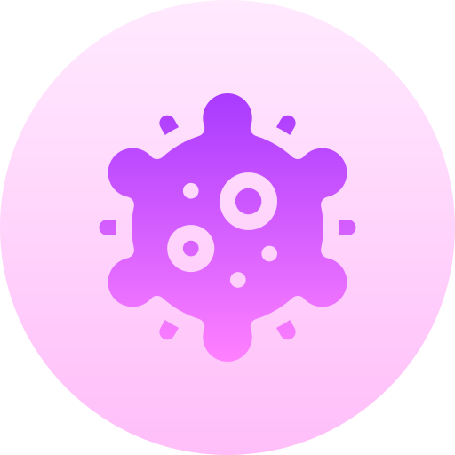 ウイルス Basic Gradient Circular icon