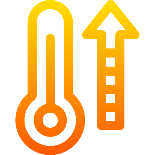 Heat wave Basic Gradient Lineal color icon
