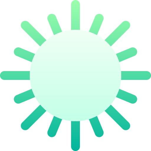 słońce Basic Gradient Gradient ikona