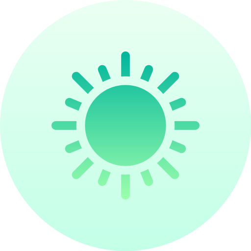 太陽 Basic Gradient Circular icon