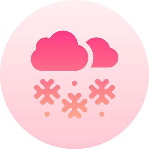 trudne warunki pogodowe Basic Gradient Circular ikona
