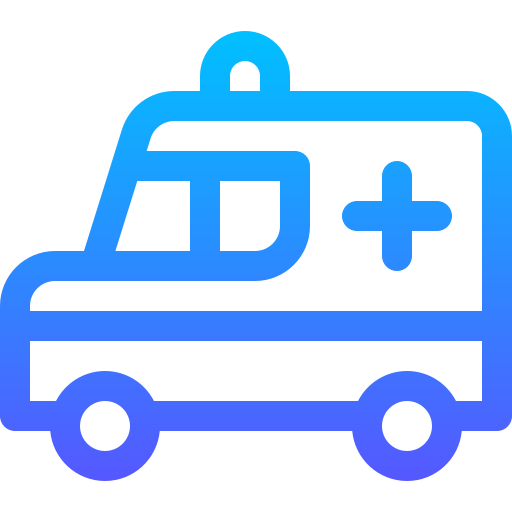 Ambulance Basic Gradient Lineal color icon