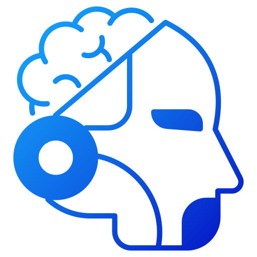 sztuczna inteligencja Generic gradient fill ikona
