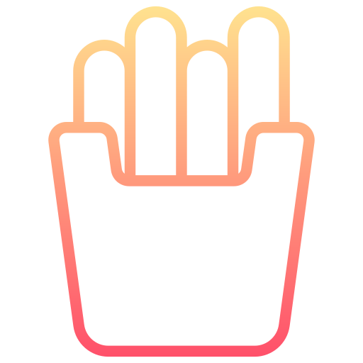 Fries Generic gradient outline icon