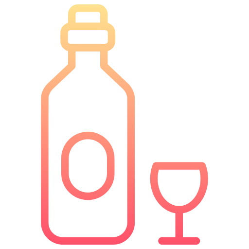 wijn Generic gradient outline icoon