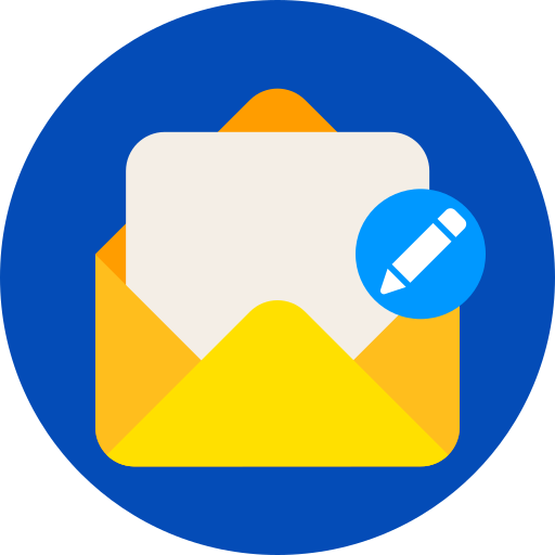 Write mail Generic color fill icon