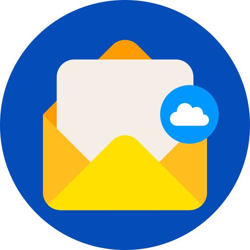 Cloud mail Generic color fill icon