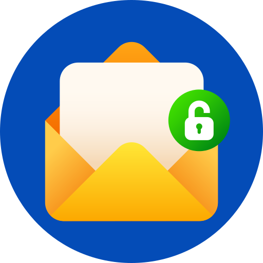 Confidential email Generic gradient fill icon