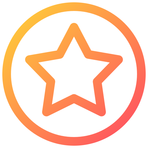 Star Generic gradient outline icon