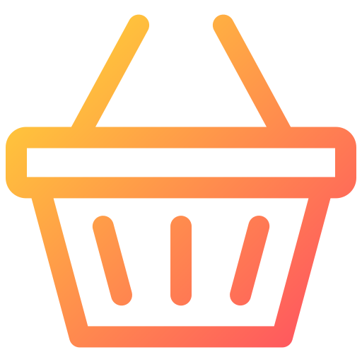 cesta de la compra Generic gradient outline icono