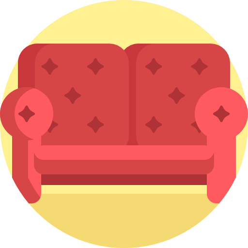 couch Detailed Flat Circular Flat icon