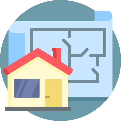 House plan Detailed Flat Circular Flat icon