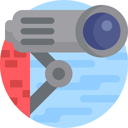 Video camera Detailed Flat Circular Flat icon