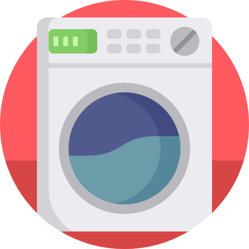 máquina de lavar Detailed Flat Circular Flat Ícone