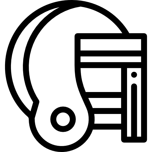 ホッケーヘルメット Detailed Rounded Lineal icon
