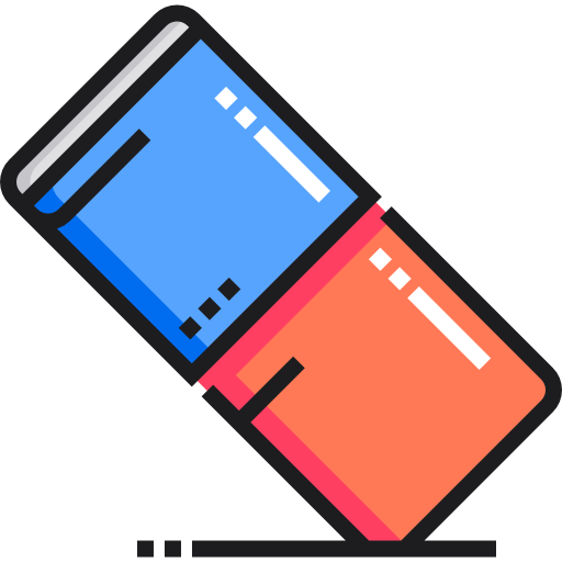 radiergummi Detailed Straight Lineal color icon