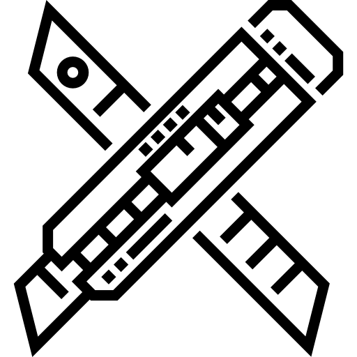 커터 Detailed Straight Lineal icon