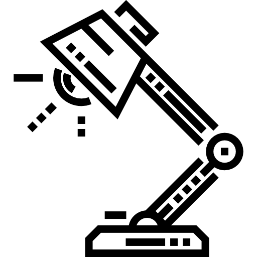 デスクランプ Detailed Straight Lineal icon