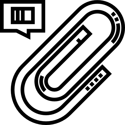 spinacz Detailed Straight Lineal ikona