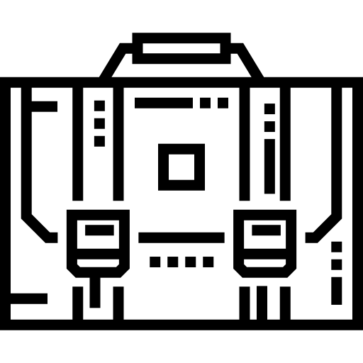 ブリーフケース Detailed Straight Lineal icon