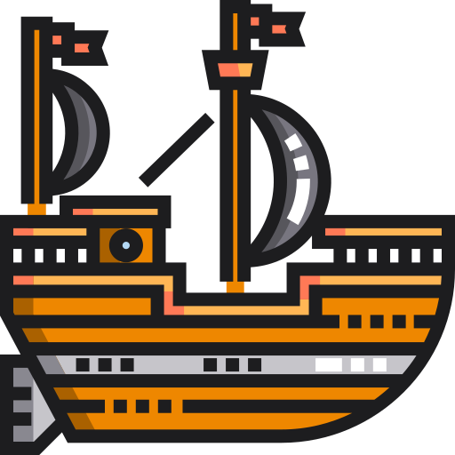 Ship Detailed Straight Lineal color icon