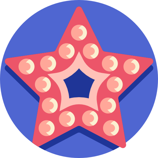 estrela Detailed Flat Circular Flat Ícone