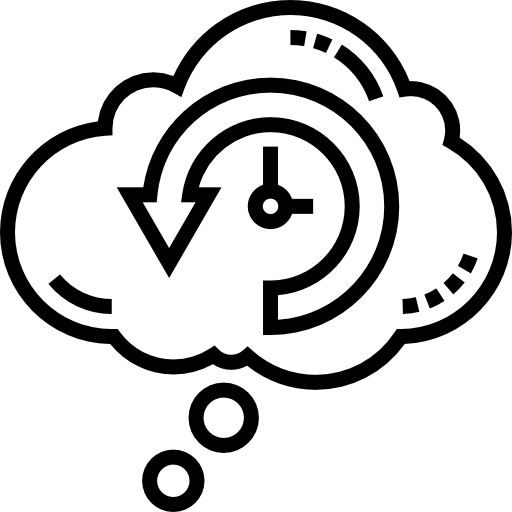 retrocognizione Detailed Straight Lineal icona