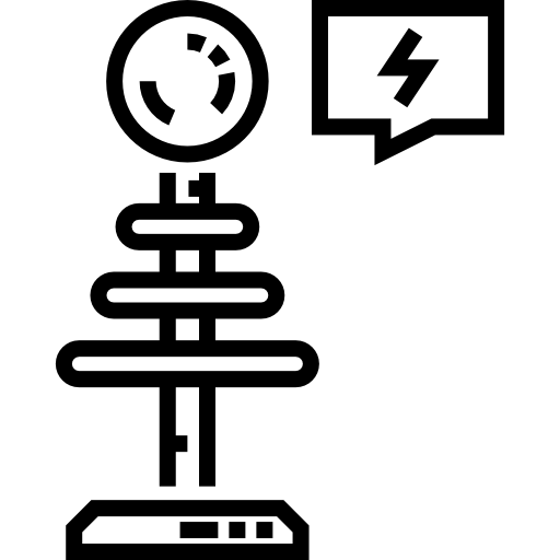 bobina di tesla Detailed Straight Lineal icona