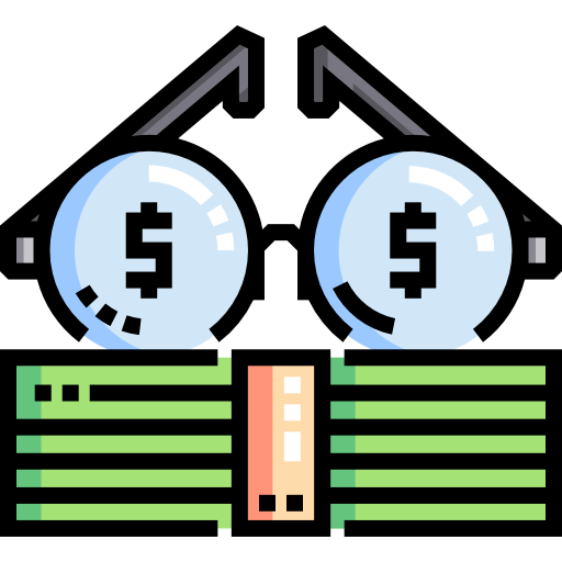 Glasses Detailed Straight Lineal color icon