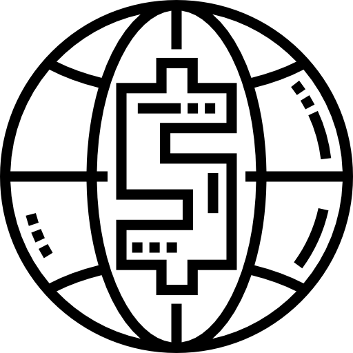 グローブ Detailed Straight Lineal icon