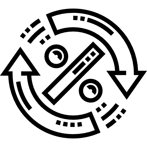 prozentsatz Detailed Straight Lineal icon