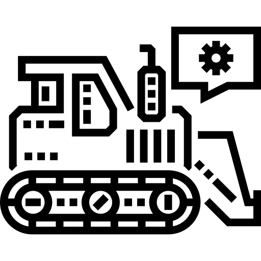 ブルドーザー Detailed Straight Lineal icon