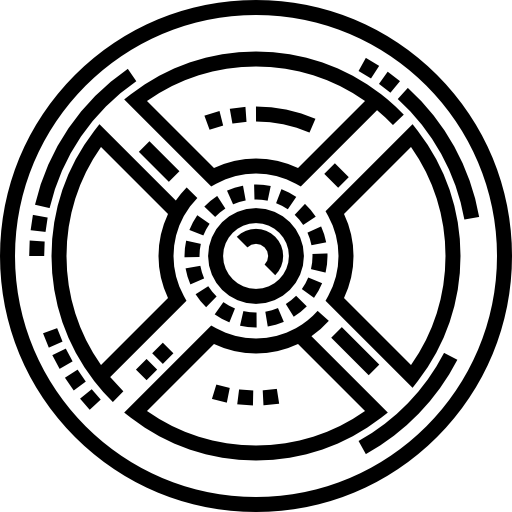 rueda Detailed Straight Lineal icono
