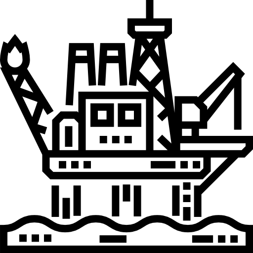 석유 플랫폼 Detailed Straight Lineal icon