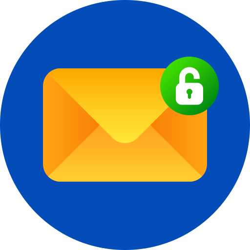 vertrauliche e-mail Generic gradient fill icon