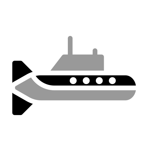 潜水艦 Generic color fill icon